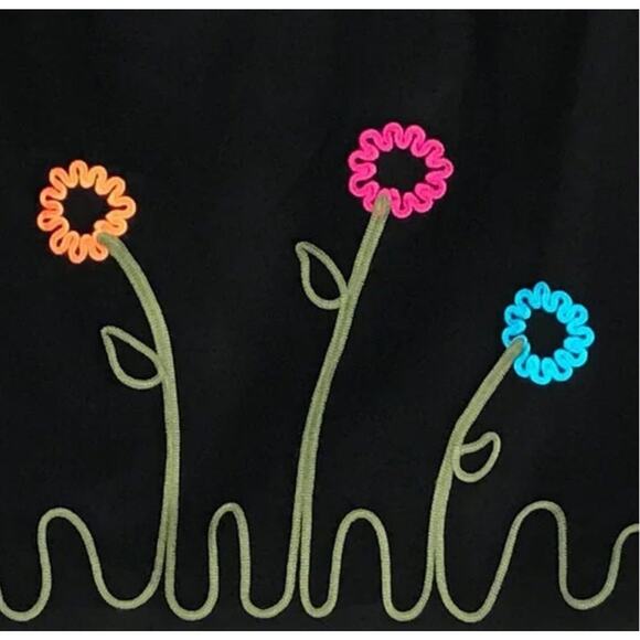 Vintage VIRGO 11 floral embroidered matching top & pants size 6 p - Picture 3 of 12